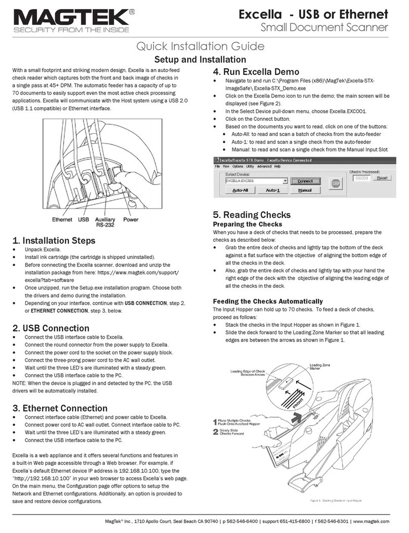 Magtek Excella User manual