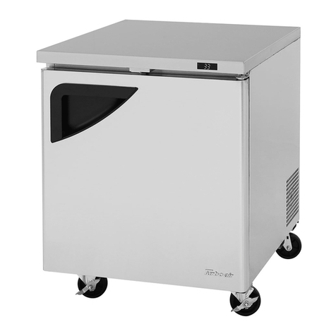 Turboair TUR-28SD-N Installation and operation manual
