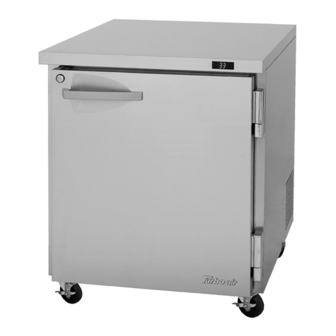Turboair PUR-28-N Installation and operation manual