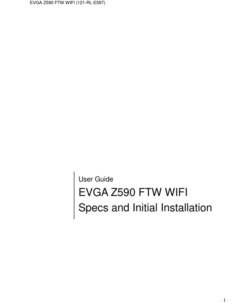 EVGA Z590 FTW WIFI user guide