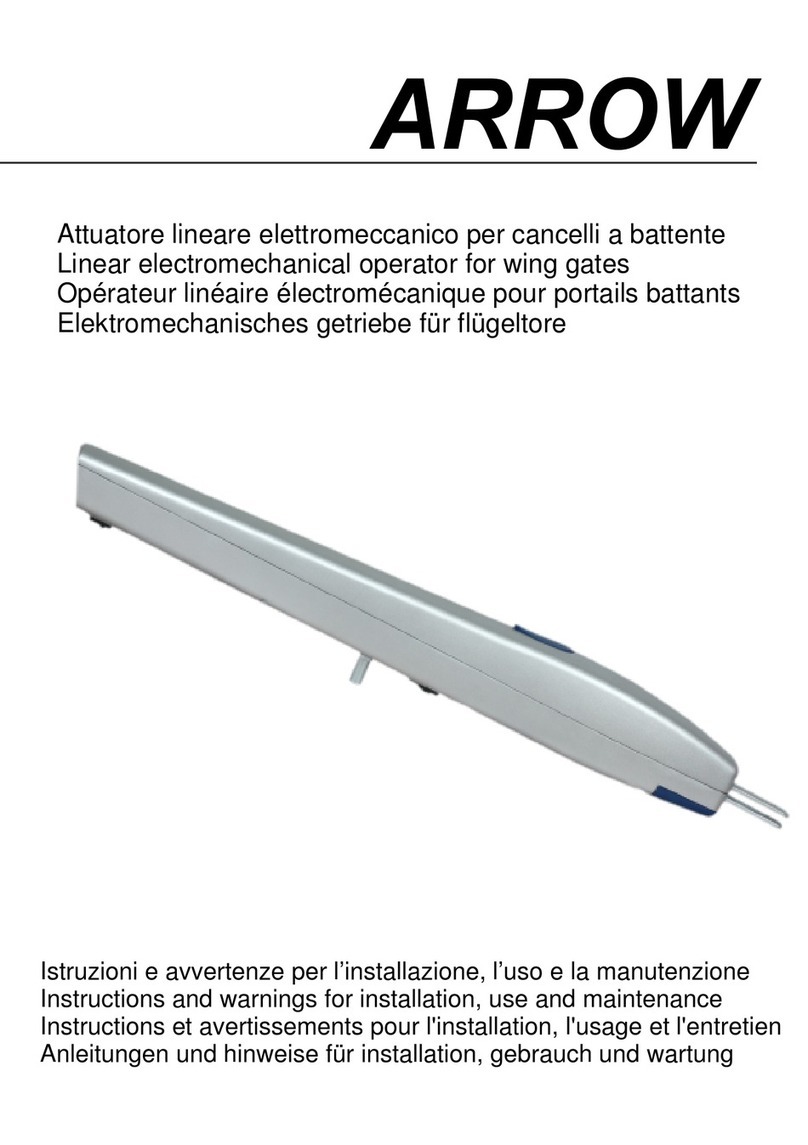 Arrow AL400AC Instructions and warnings for installation, use and maintenance Arrow AL400AC Instructions and warnings for installation, use and maintenance