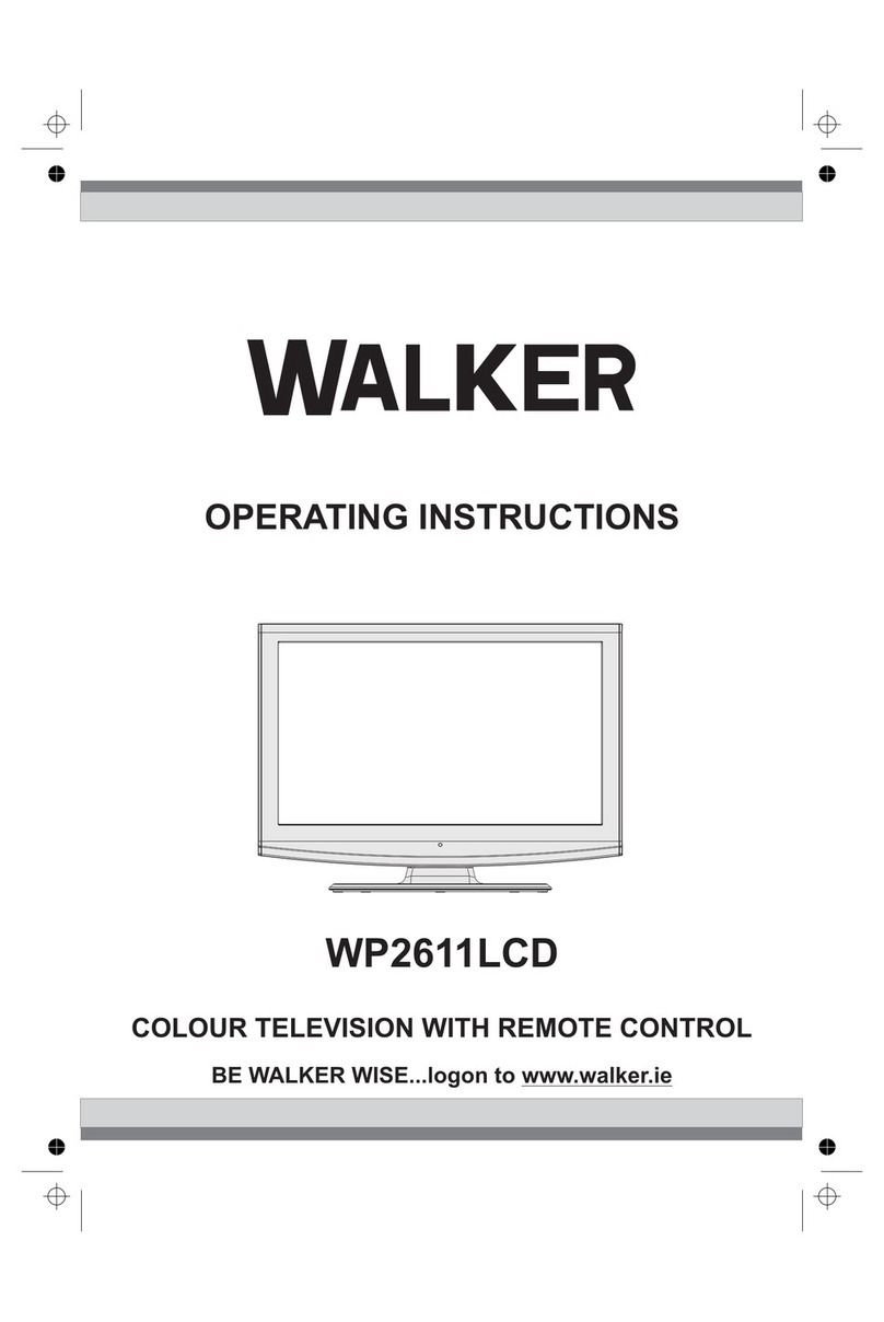 Walker WP2611LCD operating instructions