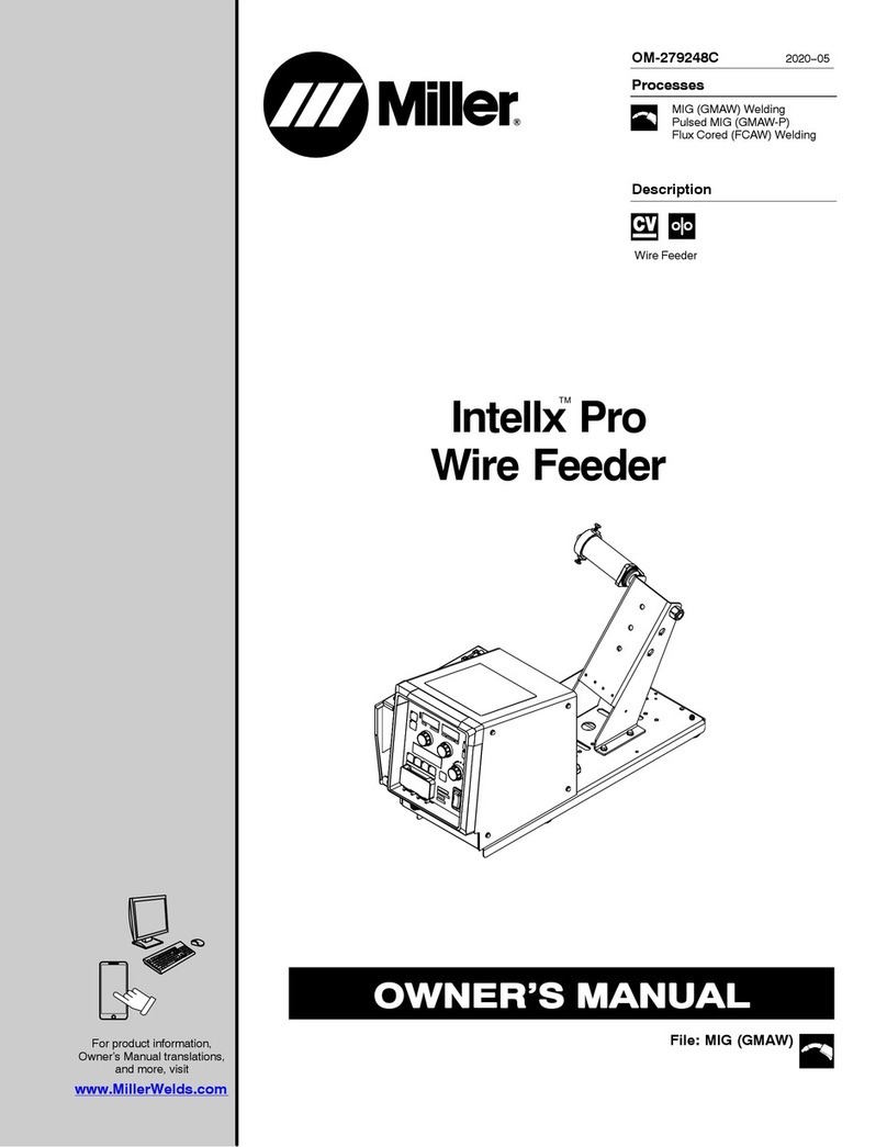 Miller Intellx Pro User manual