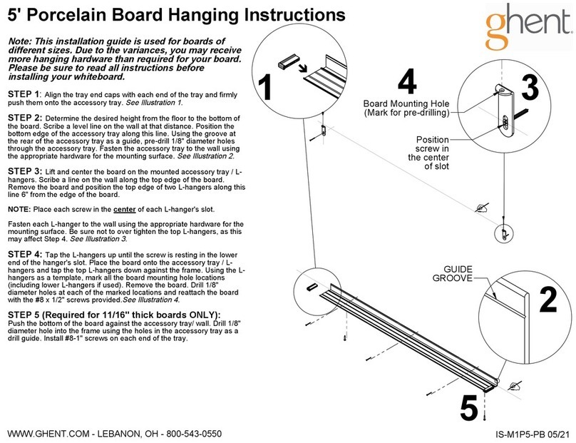 Ghent 5' Porcelain Board Hanging Instructions