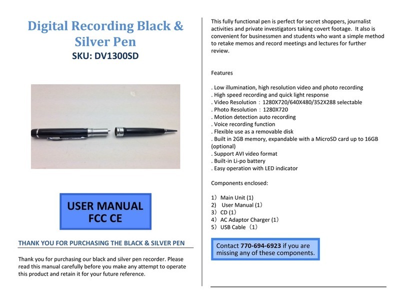 Mini Gadgets DV1300SD User manual