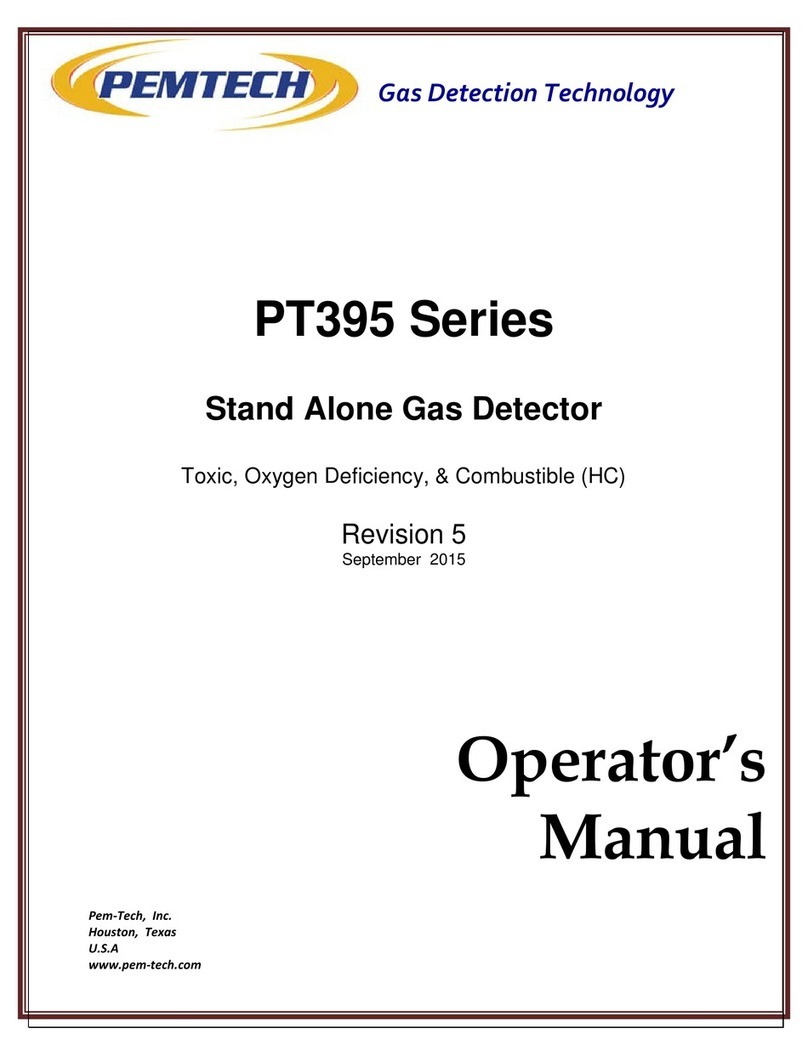 PEMTECH PT395 Series Operator's manual