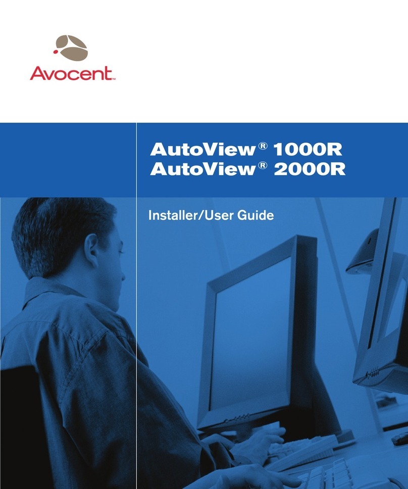 Avocent AutoView 1000R Installation and maintenance instructions Avocent AutoView 1000R Installation and maintenance instructions