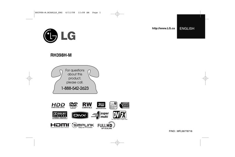 LG RH398H-M User manual