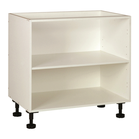 Kaboodle 1000mm blind corner base cabinet quick start guide Kaboodle 1000mm blind corner base cabinet quick start guide