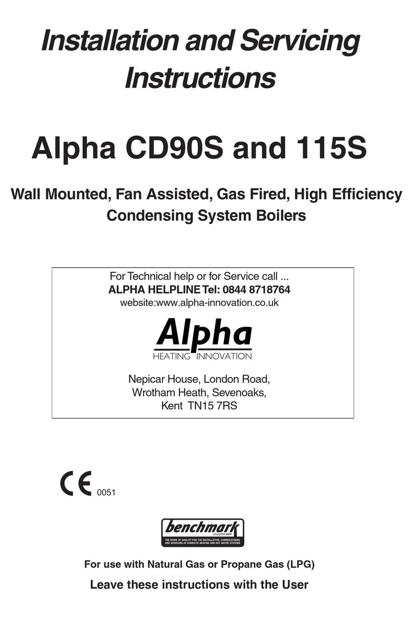 Alpha CD90S Design, installation and servicing instructions