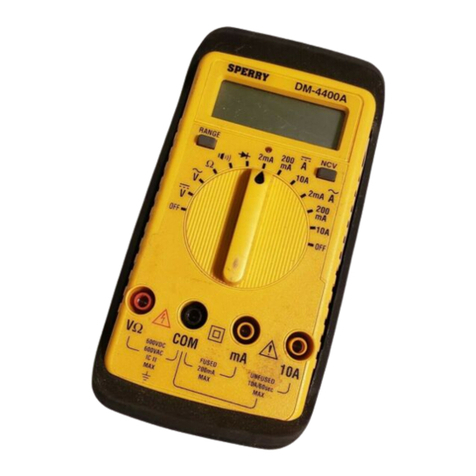 Sperry instruments DM-4400A User manual
