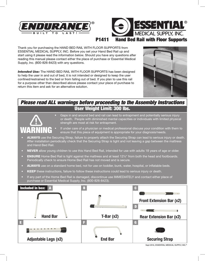 Essential Medical Supply Endurance P1411 quick start guide