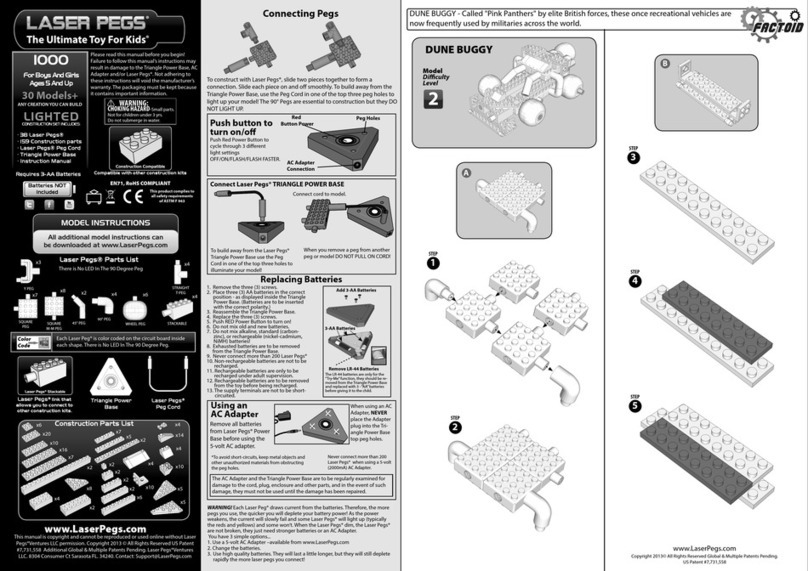 LaserPegs FACTOID 1000 User manual