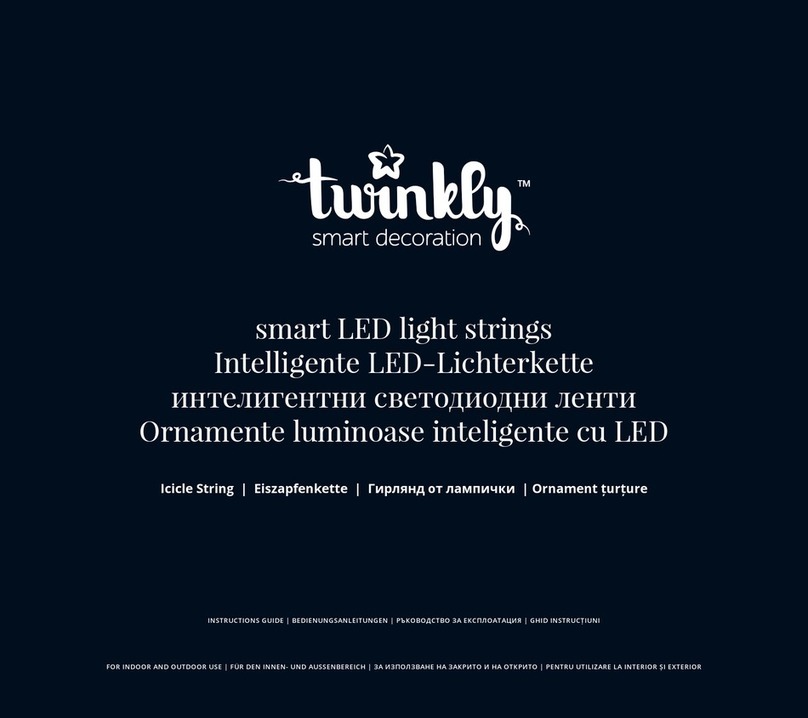 Twinkly Icicle Lights Instruction guide