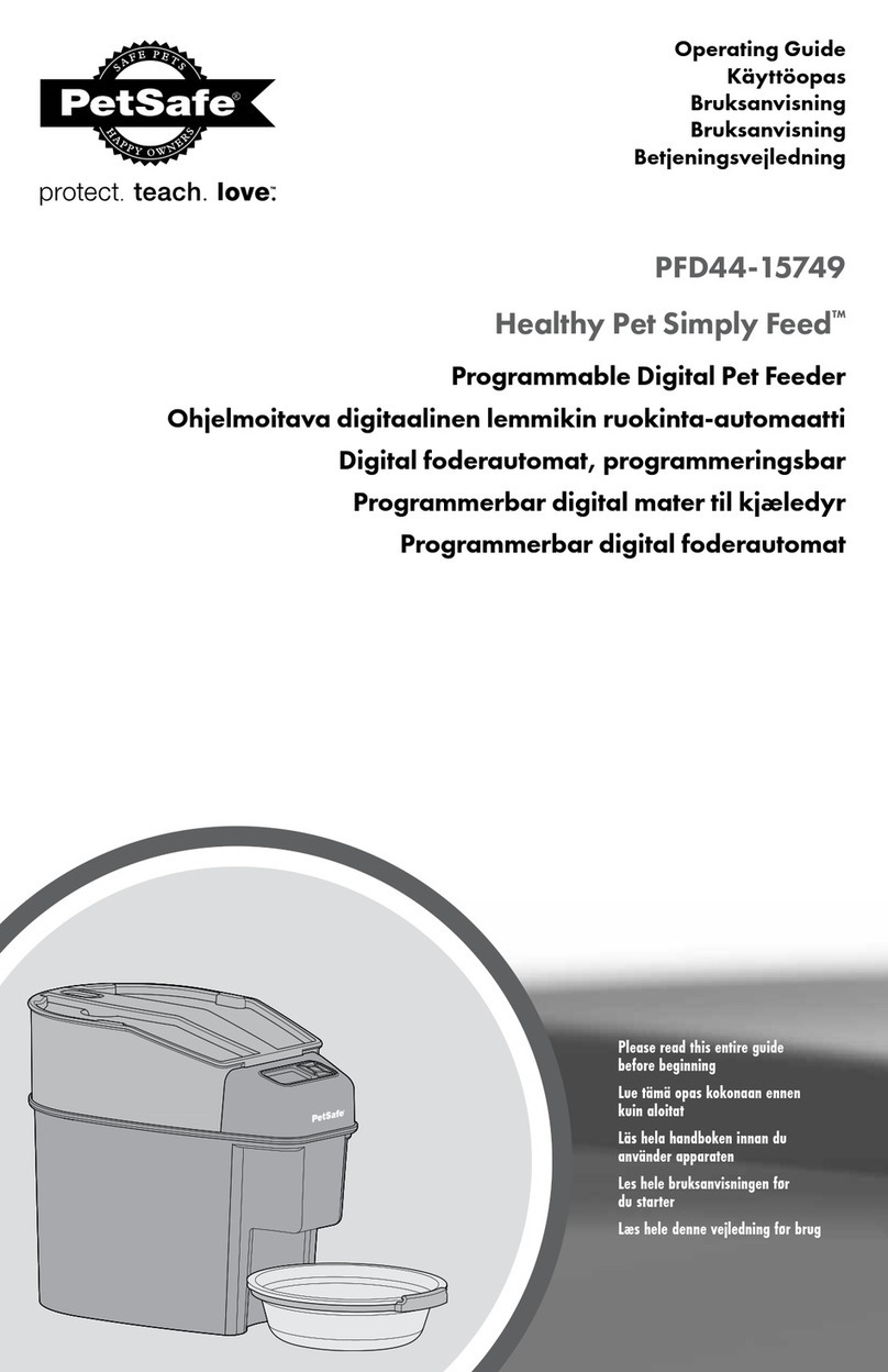 Petsafe Healthy Pet Simply Feed PFD44-15749 User manual