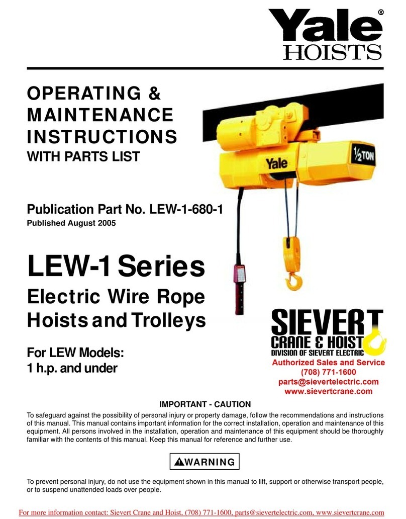 Yale HOISTS LEW-1 Series Datasheet