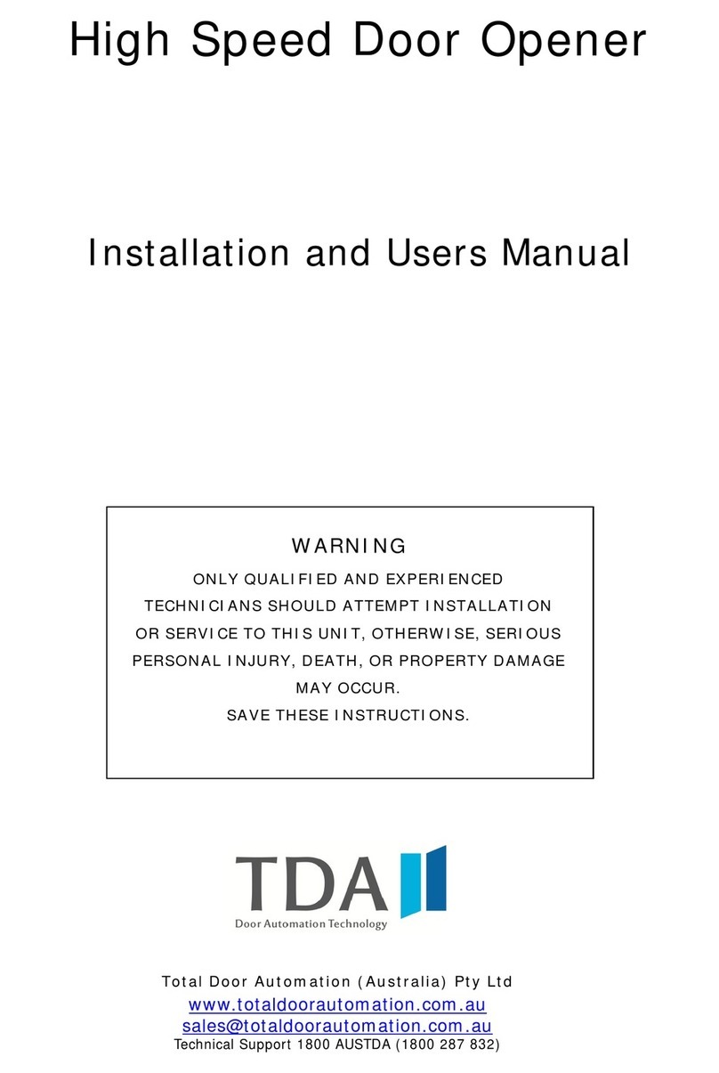 TdA PE200B Installation and user manual