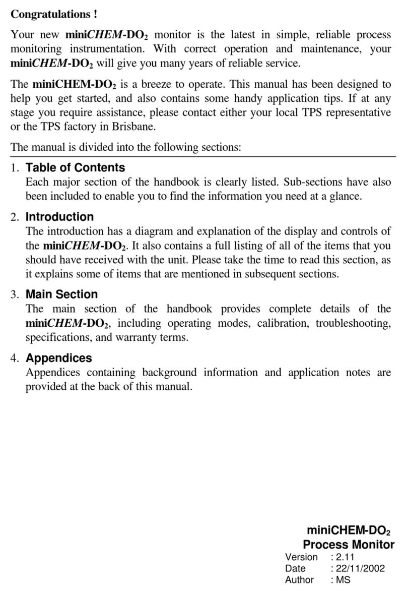 TPS miniCHEM-DO2 User manual