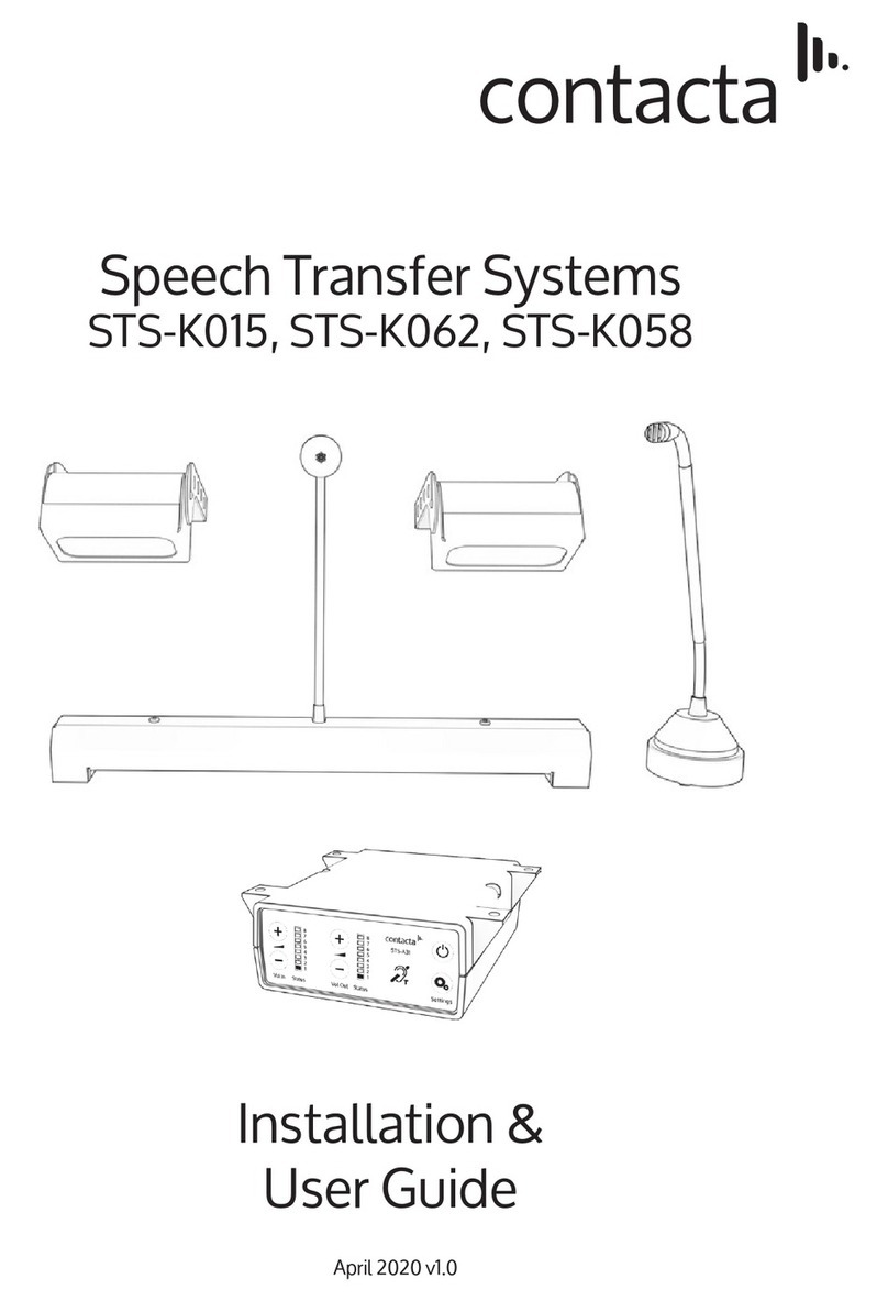 Contacta STS-K015 Installation & user guide