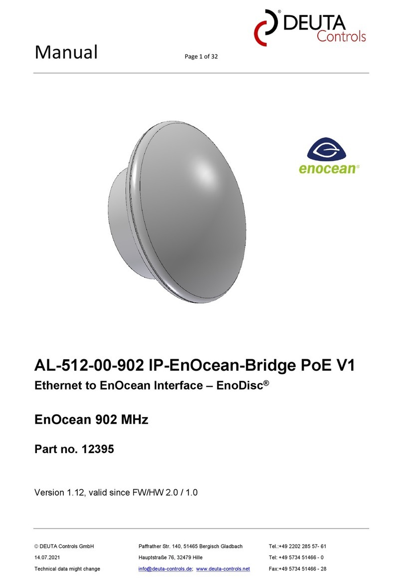 DEUTA Controls EnOcean EnoDisc manual