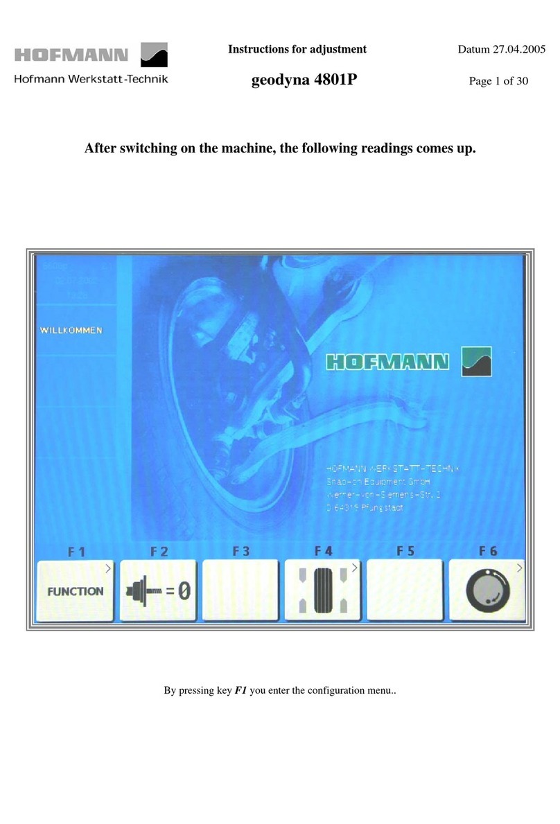 Hofmann geodyna 4801P Guide