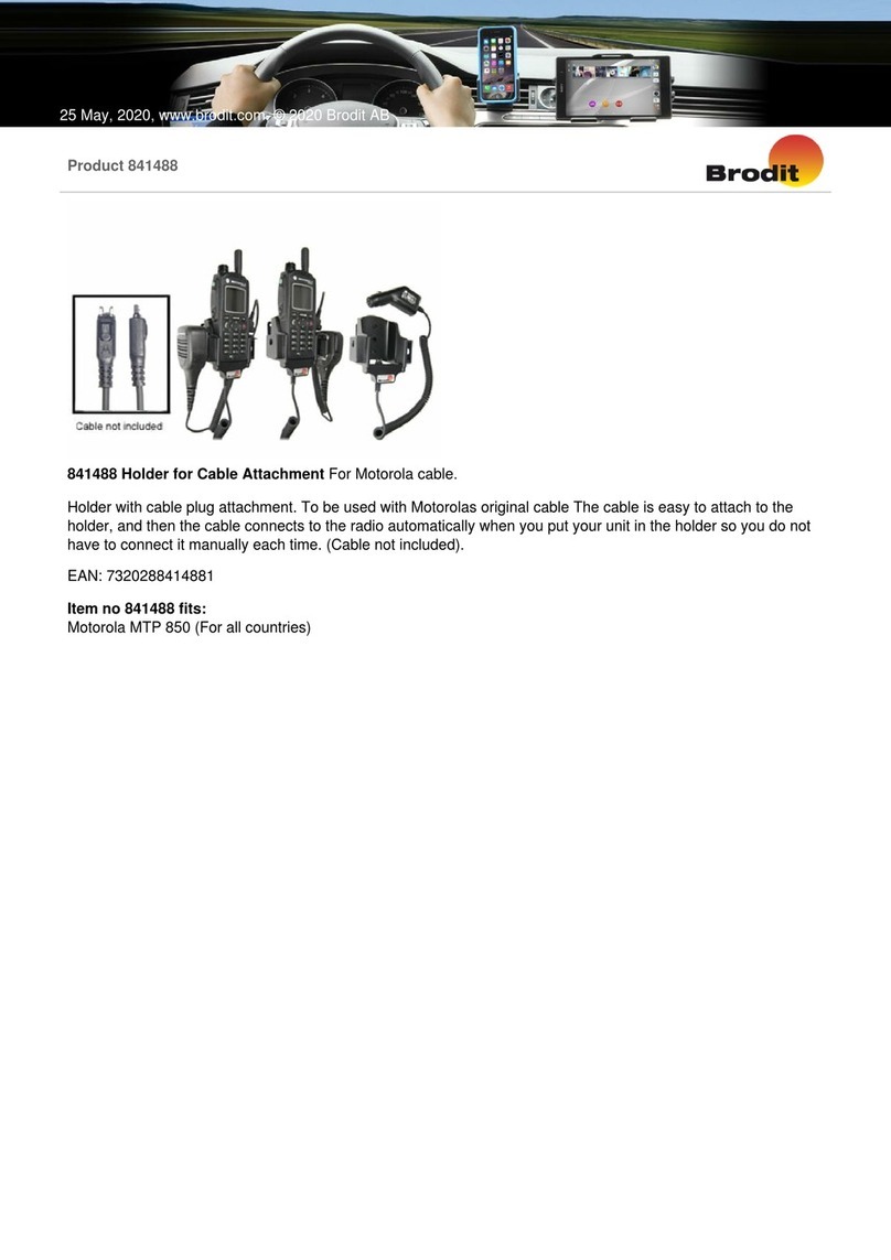 Brodit 841488 quick start guide