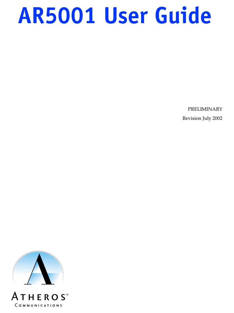 Atheros AR5001 user guide