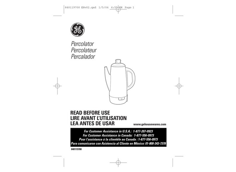 GE 840119700 User manual