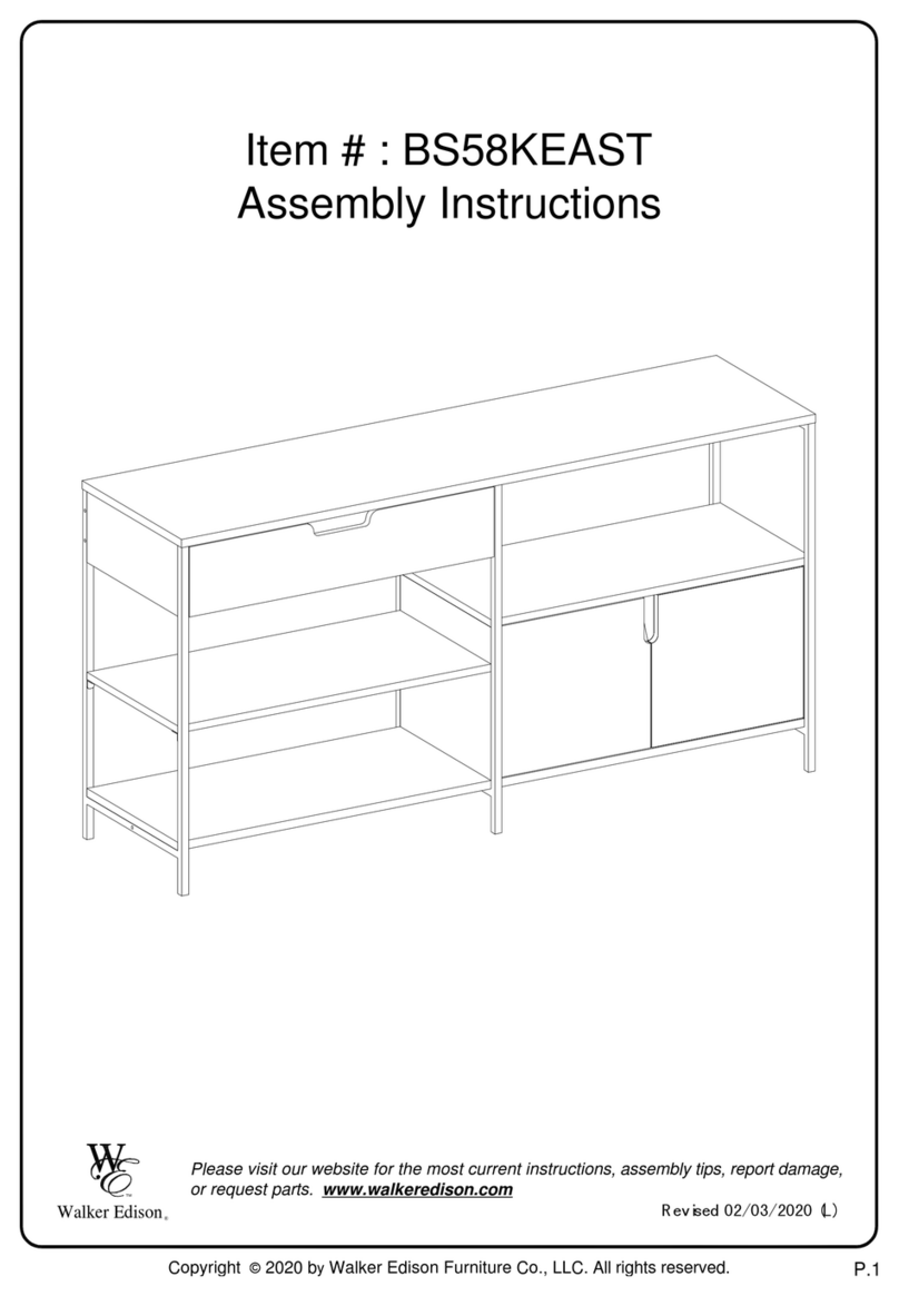 Walker Edison BS58KEAST User manual Walker Edison BS58KEAST User manual