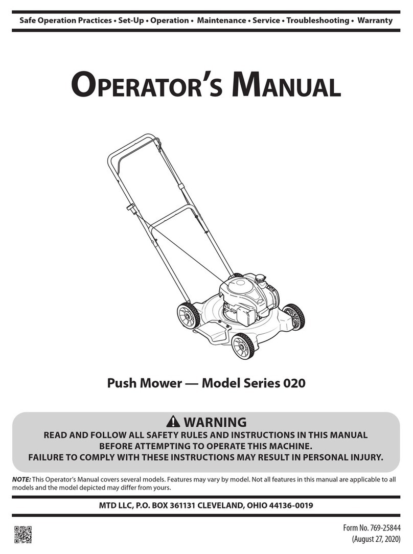 MTD 020 Series User manual