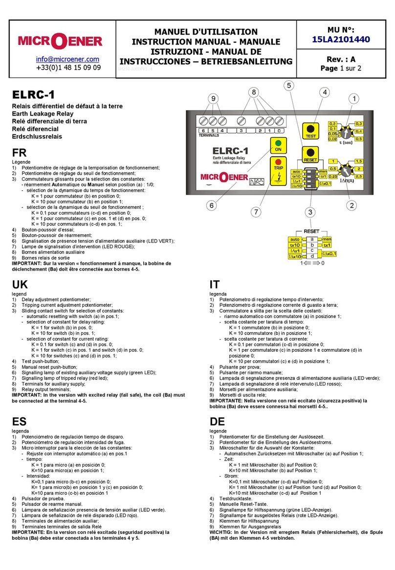 MICROENER ELRC-1 User manual
