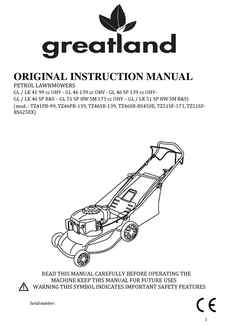 Great Land GL 41 99 cc OHV Original instruction manual