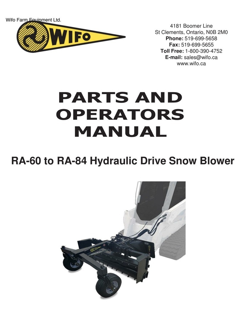 WIFO RA-60 Parts and Operator's Manual