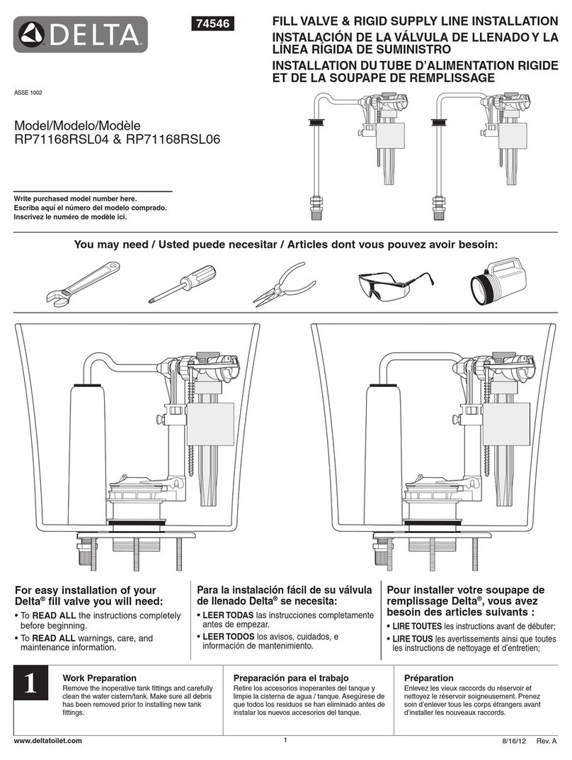 Delta RP71168RSL04 Installation