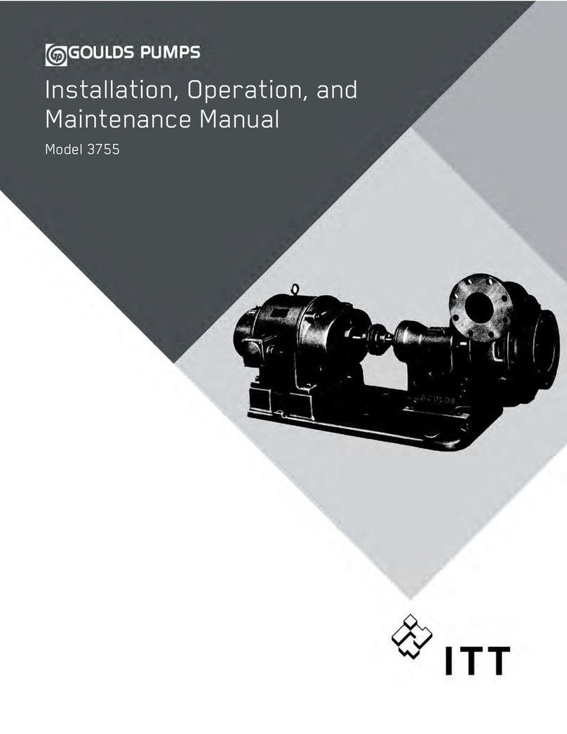 ITT Goulds Pumps 3755 User manual