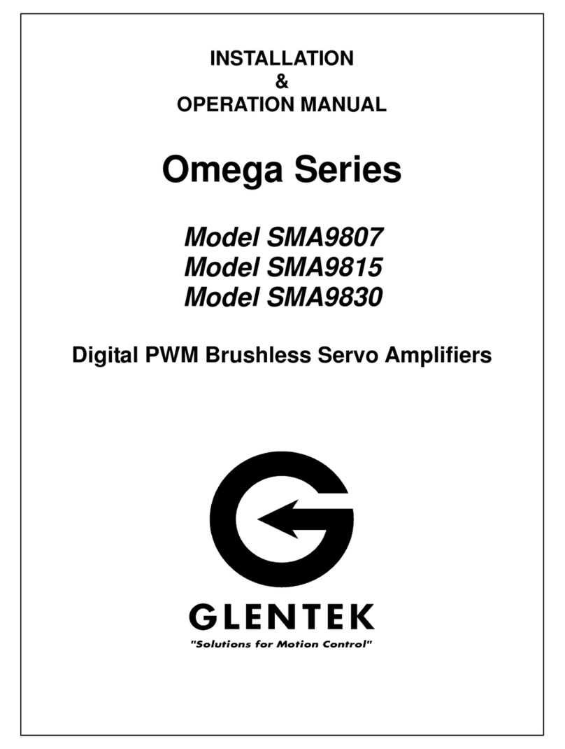 Glentek Omega Series User manual