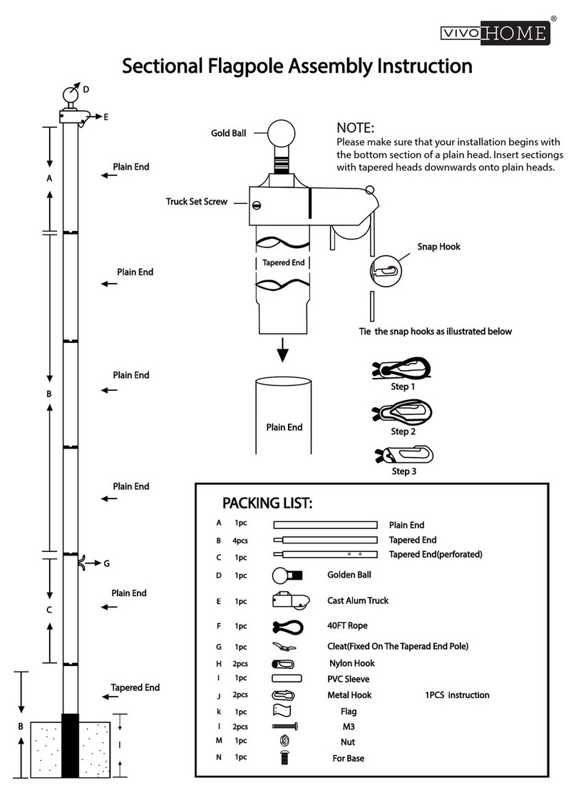 VIVO HOME VH588 Assembly instruction