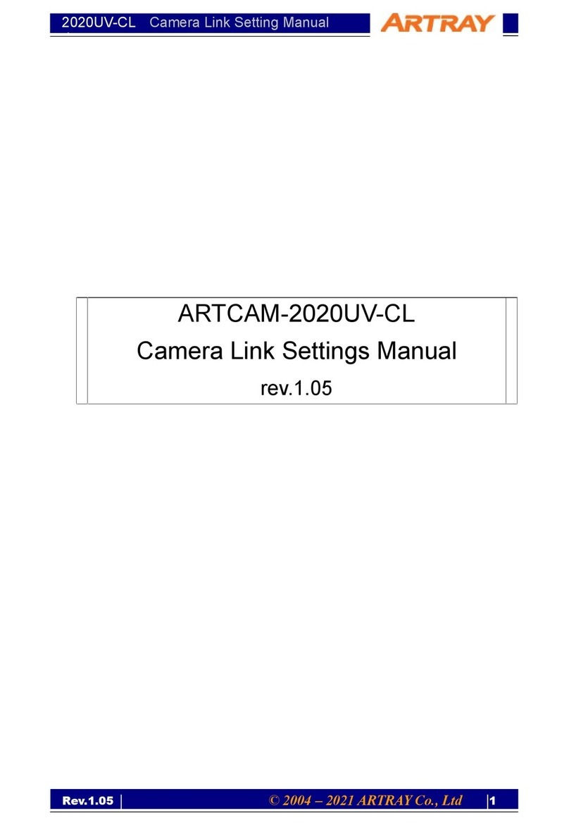 ARTRAY ARTCAM-2020UV-CL Manual