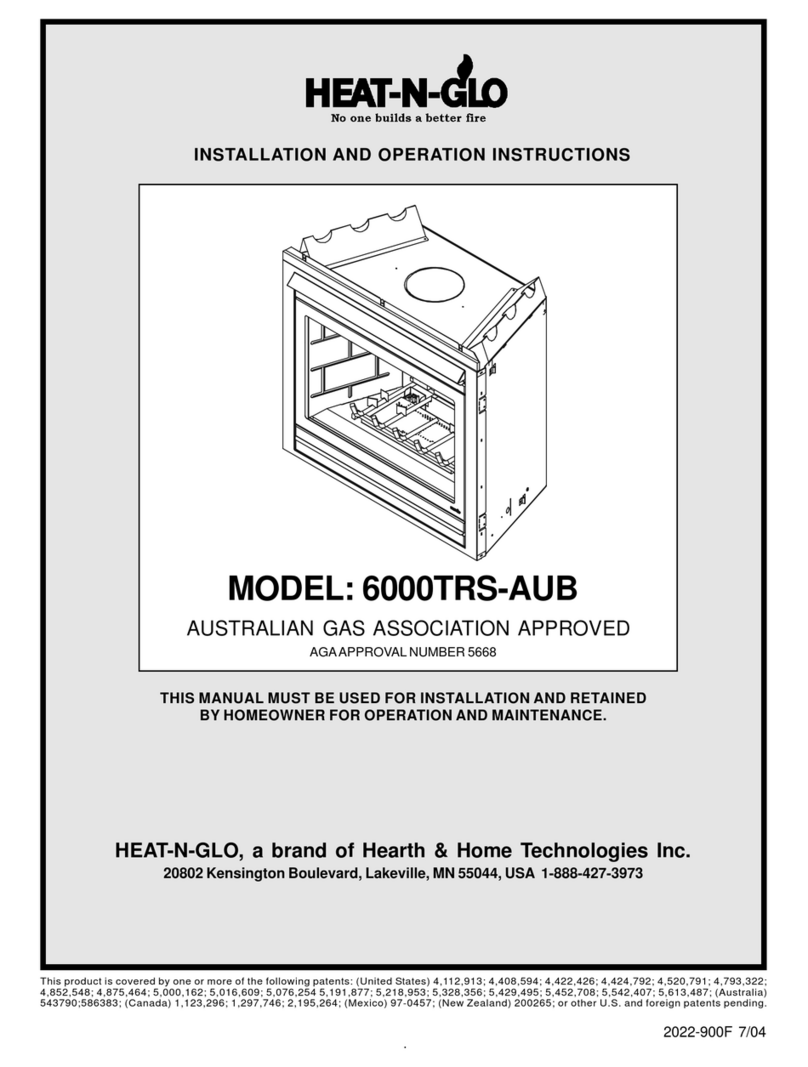 Heat-N-Glo 6000TRS-AUB Owner's manual