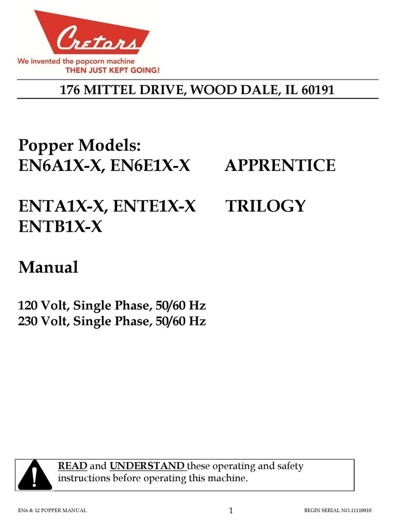 Cretors EN6A1 Series manual