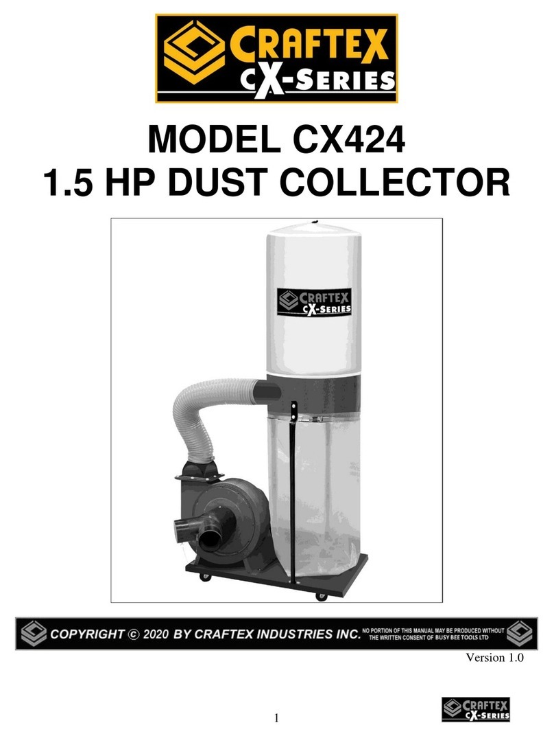 Craftex CX424 quick start guide
