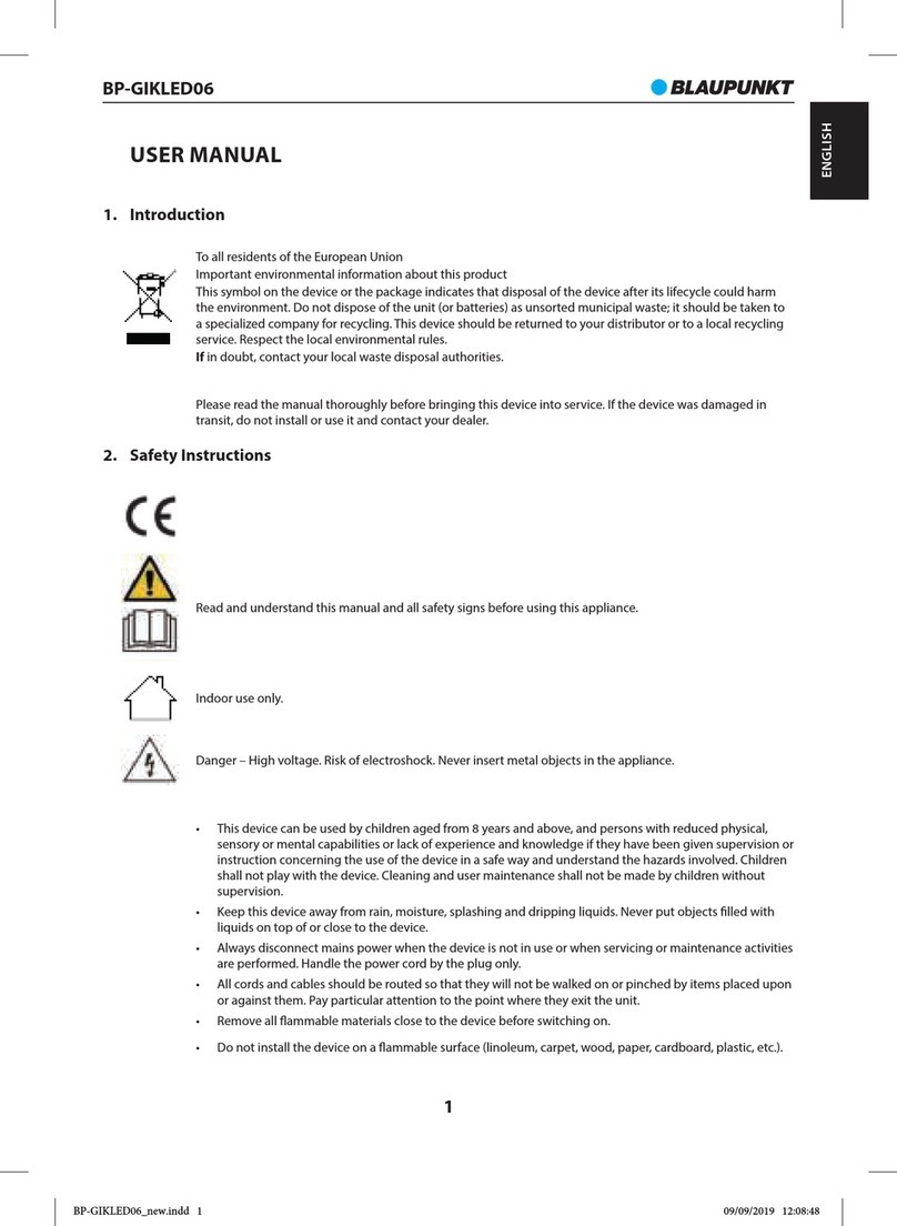 Blaupunkt BP-GIKLED06 user manual Blaupunkt BP-GIKLED06 user manual