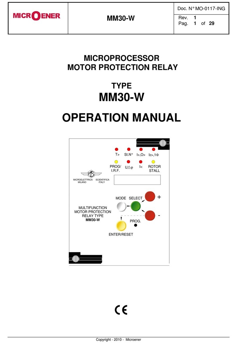 MICROENER MM30-W Operation manual
