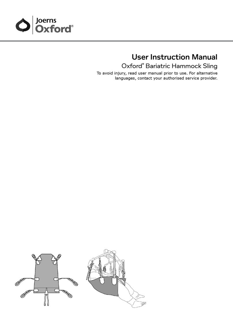 Joerns Oxford Bariatric Hammock User instruction manual