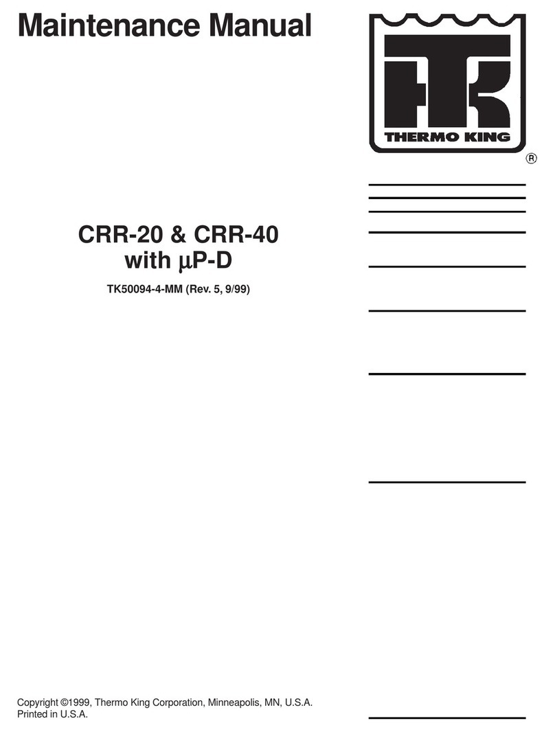 Thermo King CRR-20 Maintenance manual