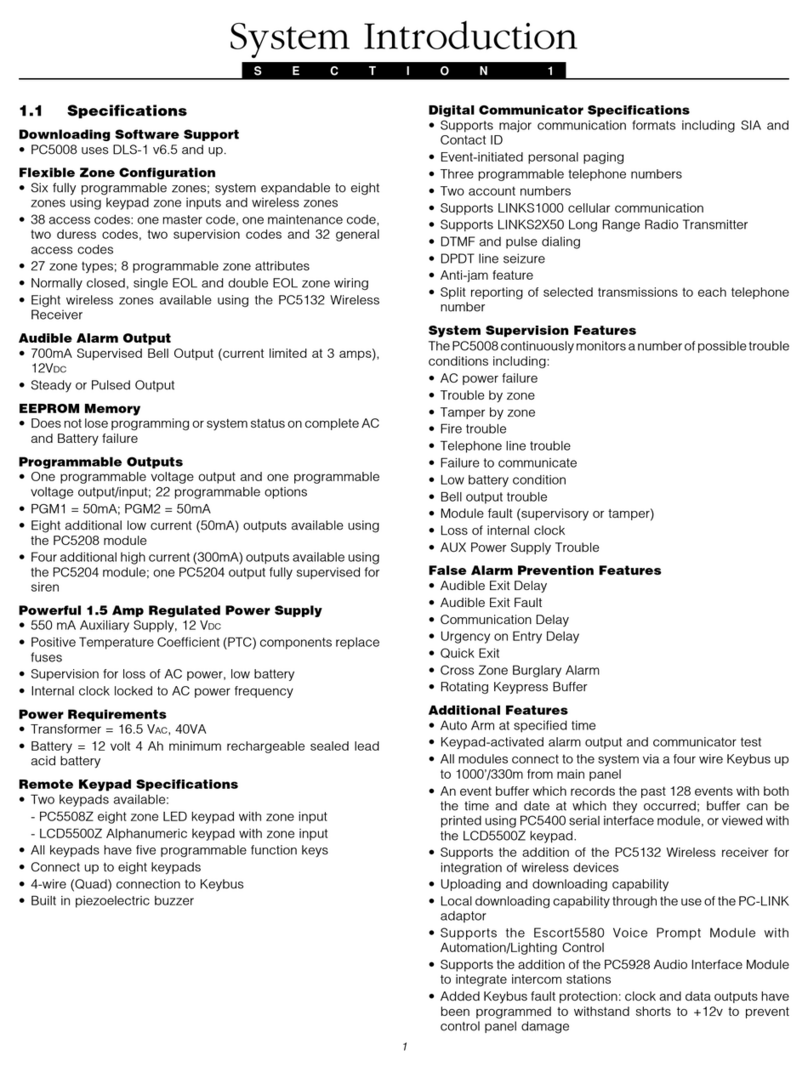 DSC PC5008 installation manual