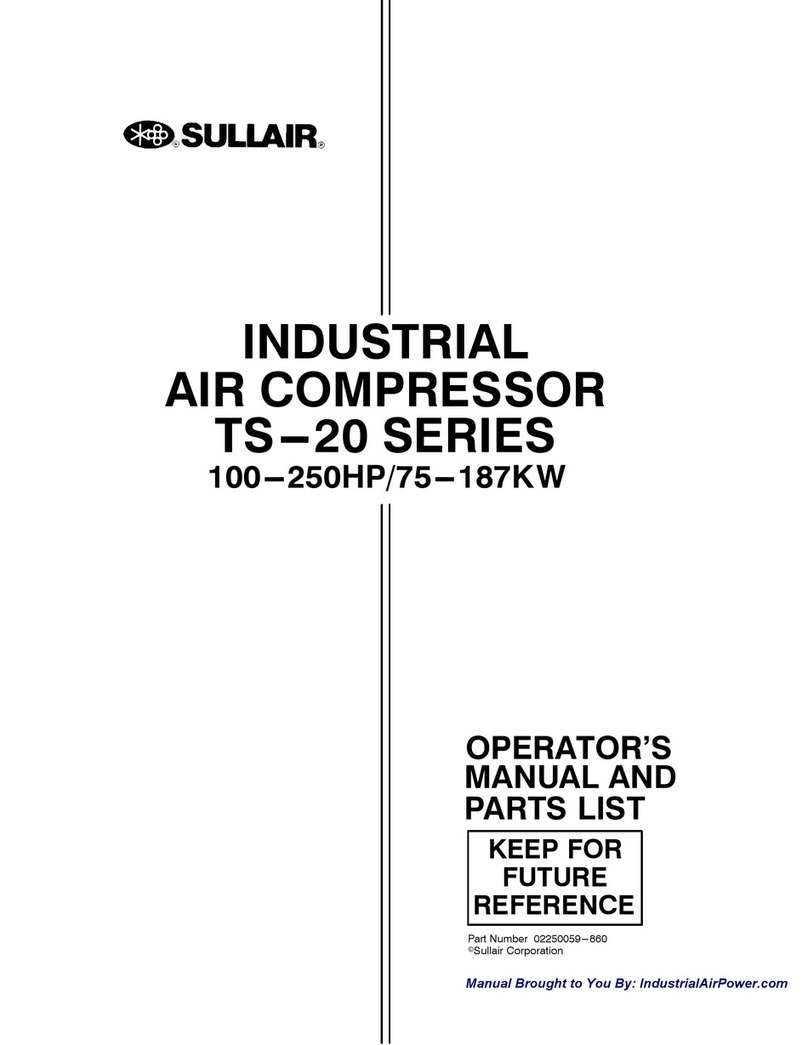 Sullair TS-20 Operator's manual and parts list