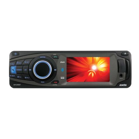 Axis Car Audio AX1206BT installation manual