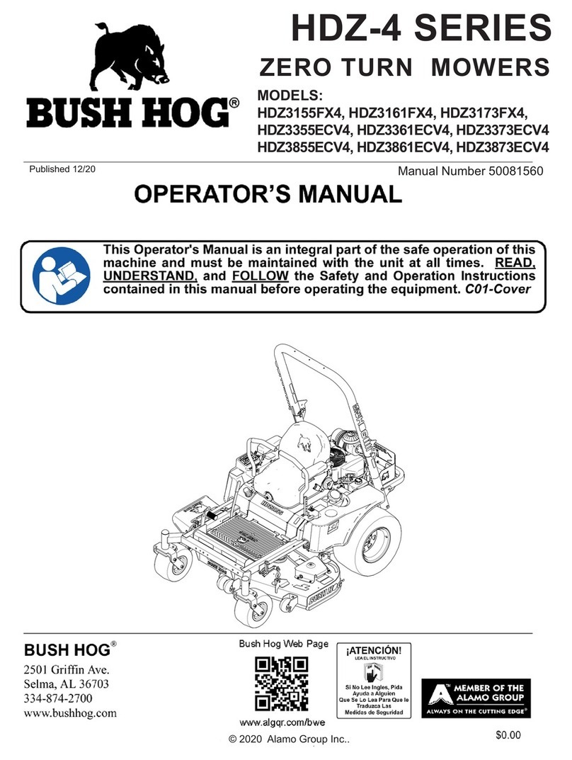Bush Hog HDZ-4 Series User manual