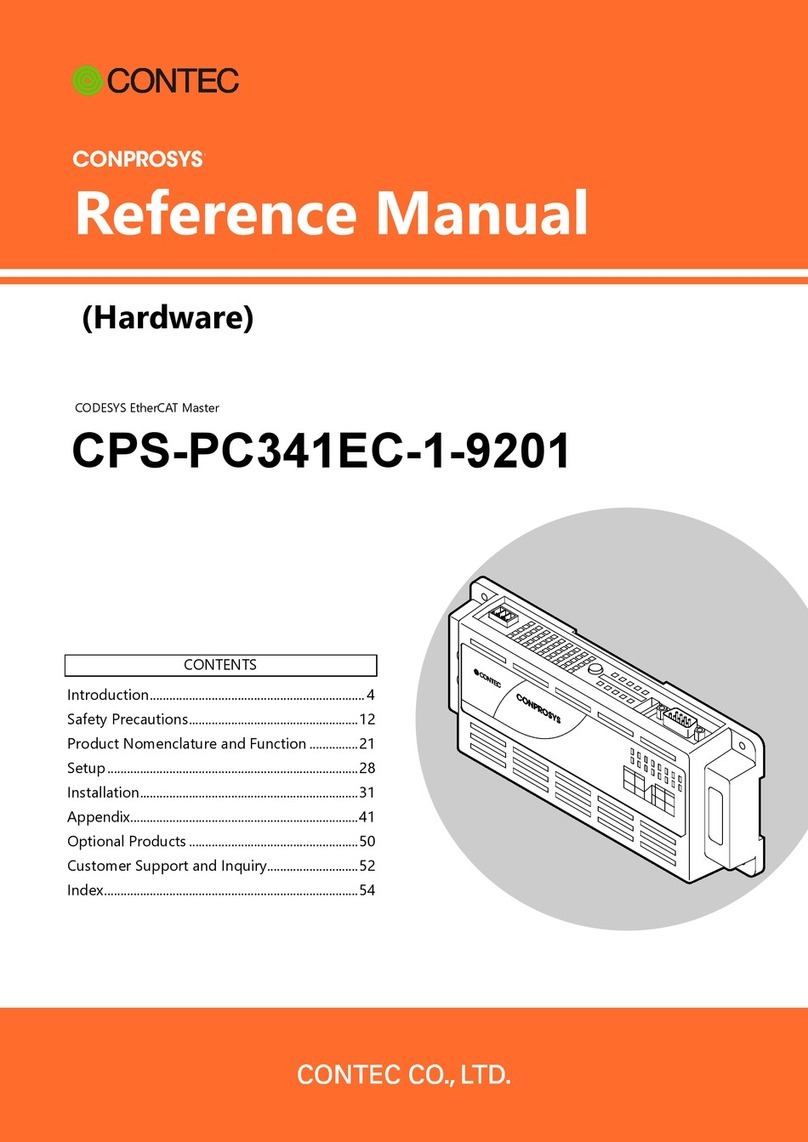 Contec CONPROSYS CPS-PC341EC-1-9201 Reference manual